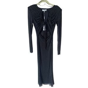 Amable By Mable Salvatore Long SLeeve Midi Dress Size Small NWT